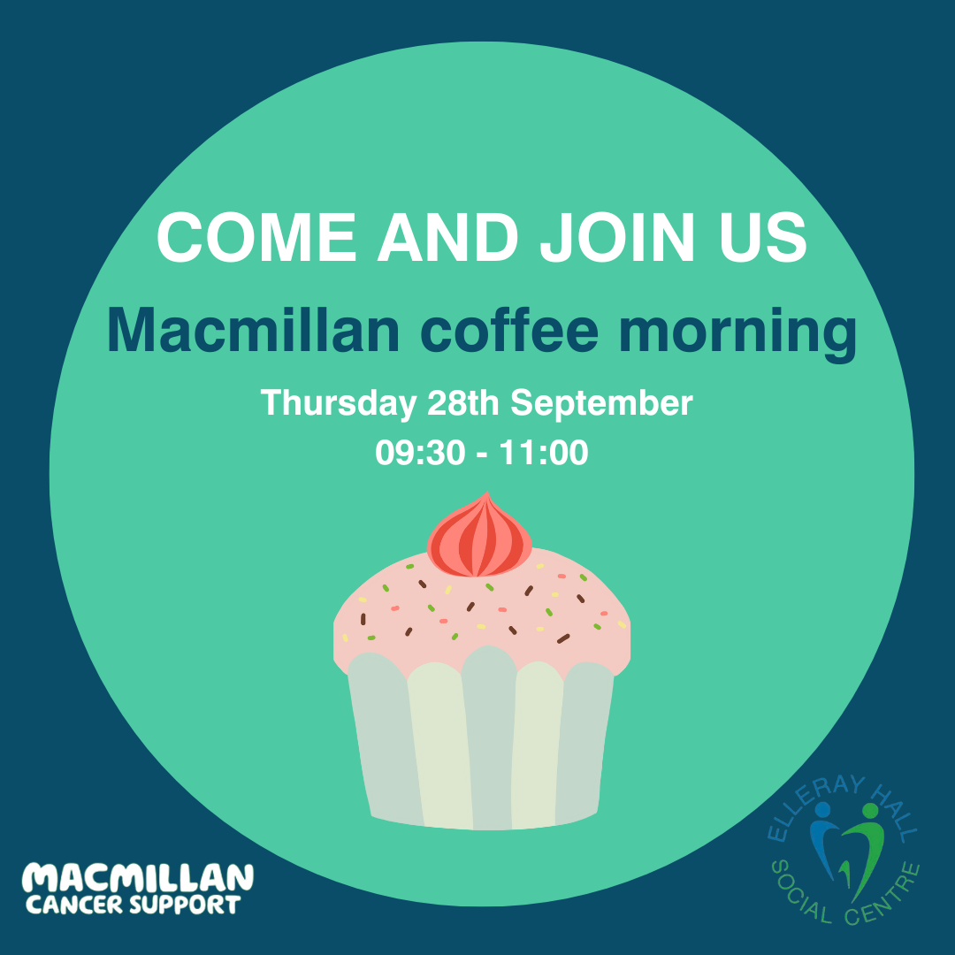 Macmillan Coffee Morning Sept 23